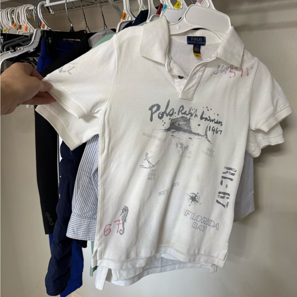 Polo by Ralph Lauren White Casual Polo Shirt
